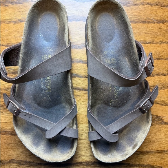 Birkenstock Shoes - Birkenstock Mayari Brown‎ Sandals with Adjustable Straps size